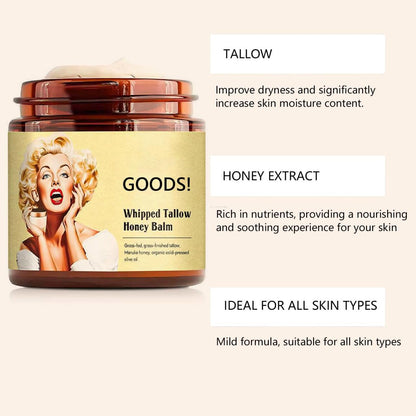 Crema de sebo de res (honey tallow balm) -envase de plástico